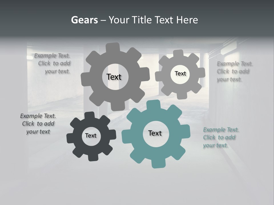 Track Asphalt Building PowerPoint Template