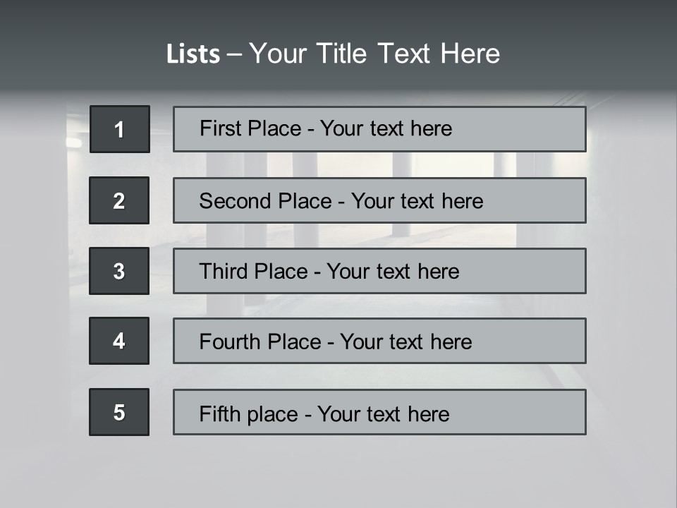 Track Asphalt Building PowerPoint Template