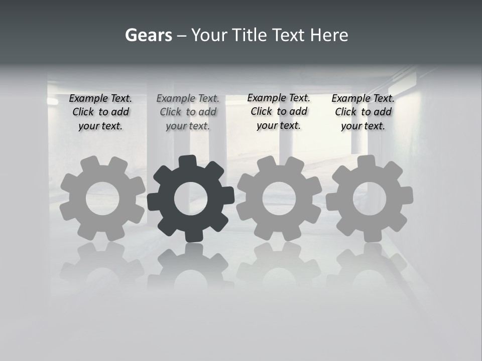 Track Asphalt Building PowerPoint Template