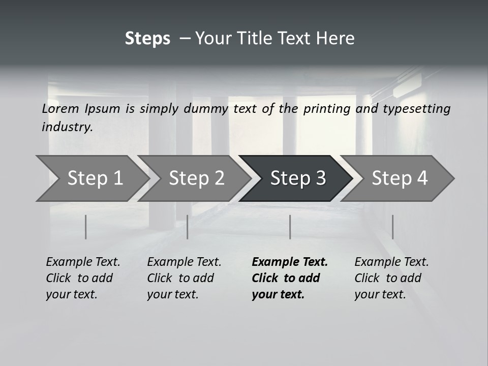 Track Asphalt Building PowerPoint Template