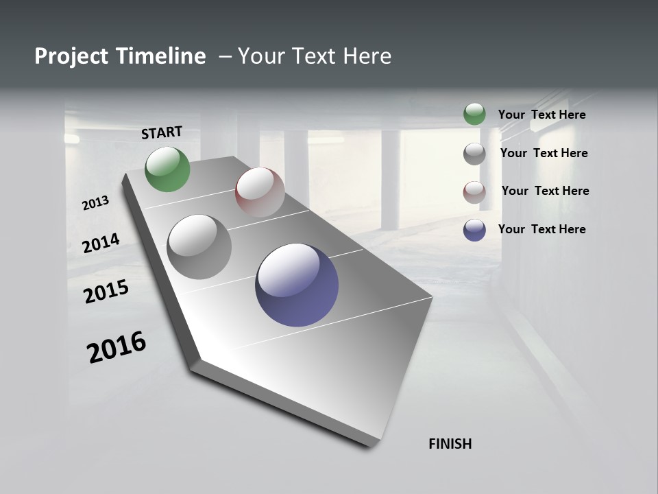 Track Asphalt Building PowerPoint Template
