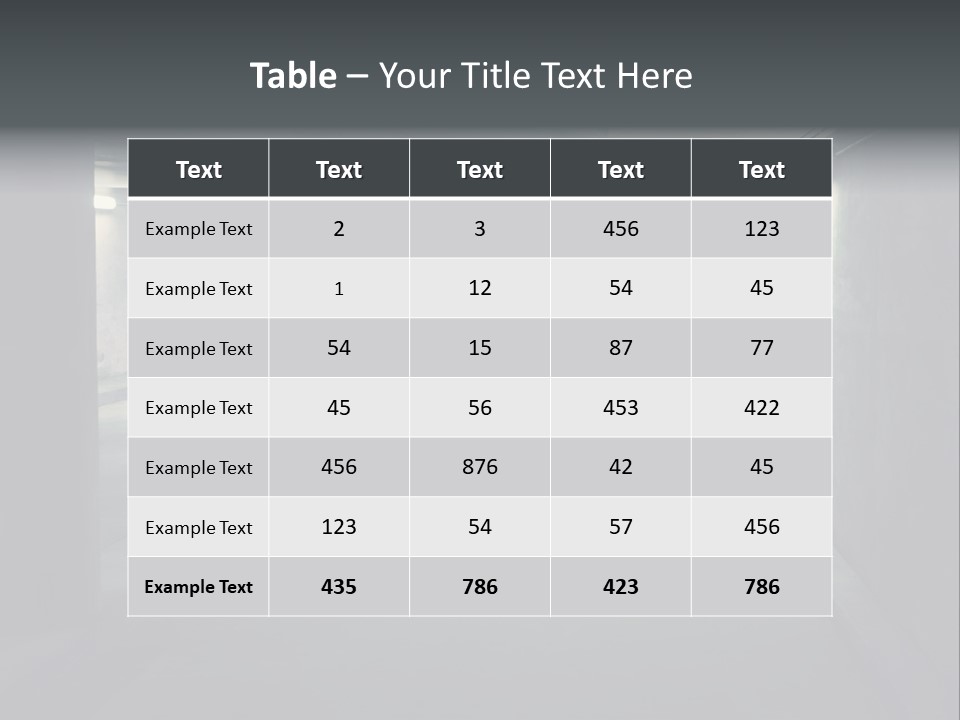 Track Asphalt Building PowerPoint Template