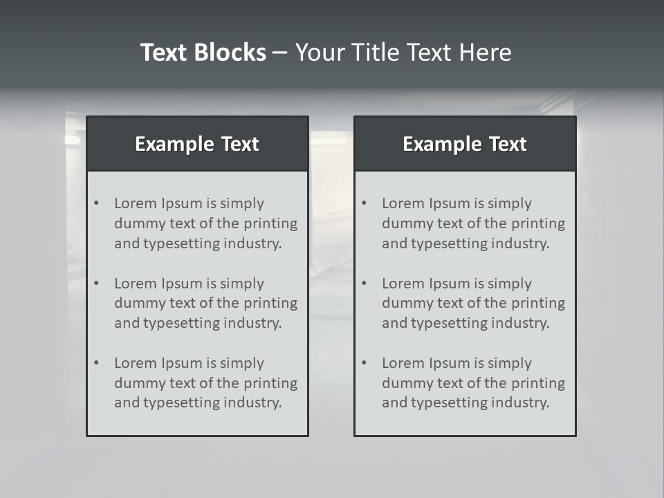 Track Asphalt Building PowerPoint Template