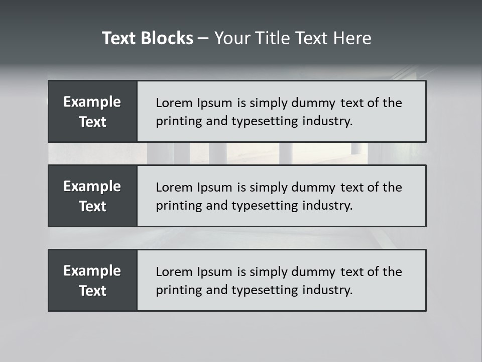 Track Asphalt Building PowerPoint Template