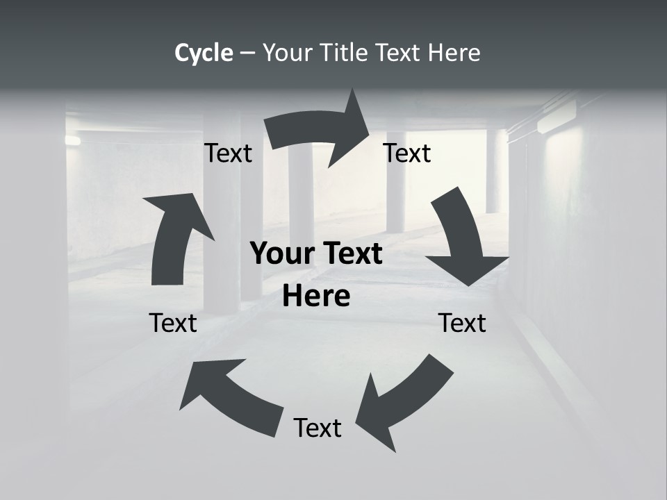Track Asphalt Building PowerPoint Template