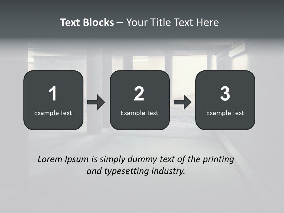 Track Asphalt Building PowerPoint Template
