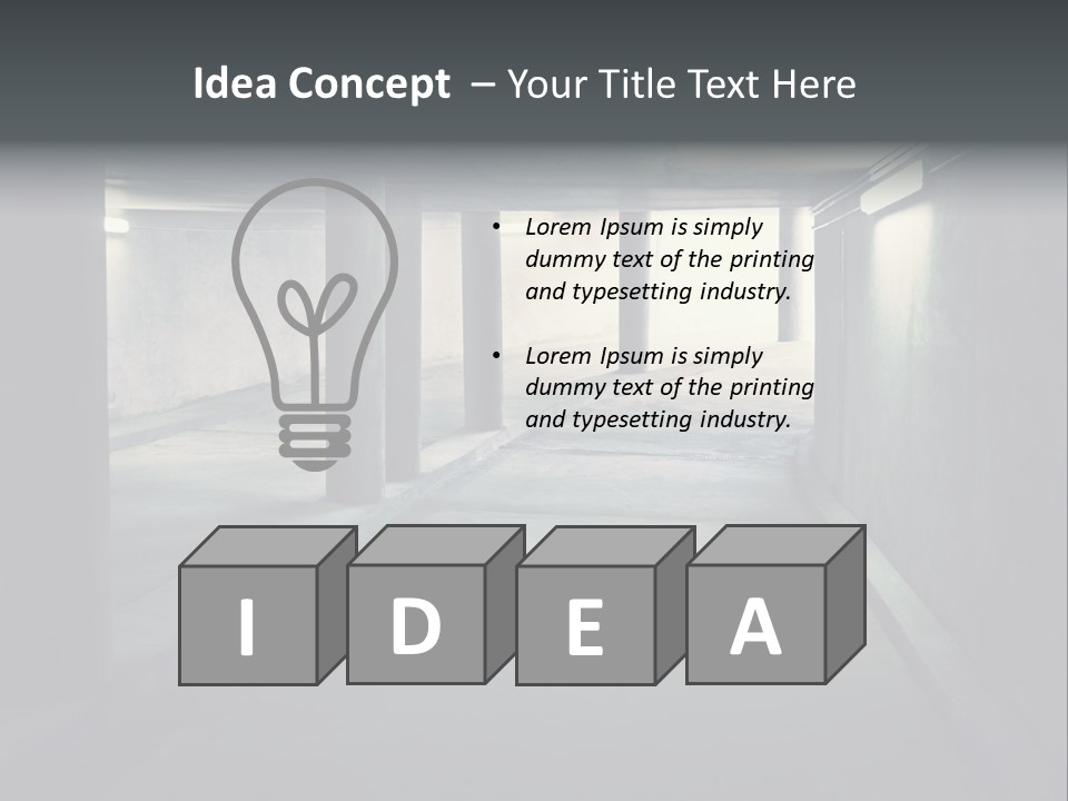 Track Asphalt Building PowerPoint Template