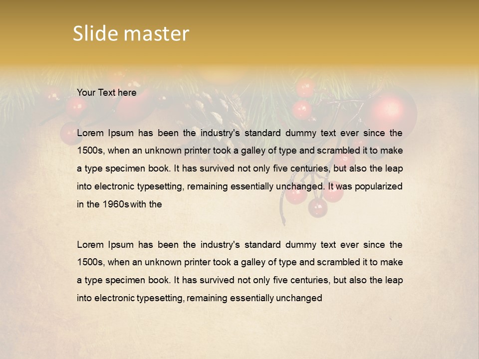 Christmas Vintage PowerPoint Template