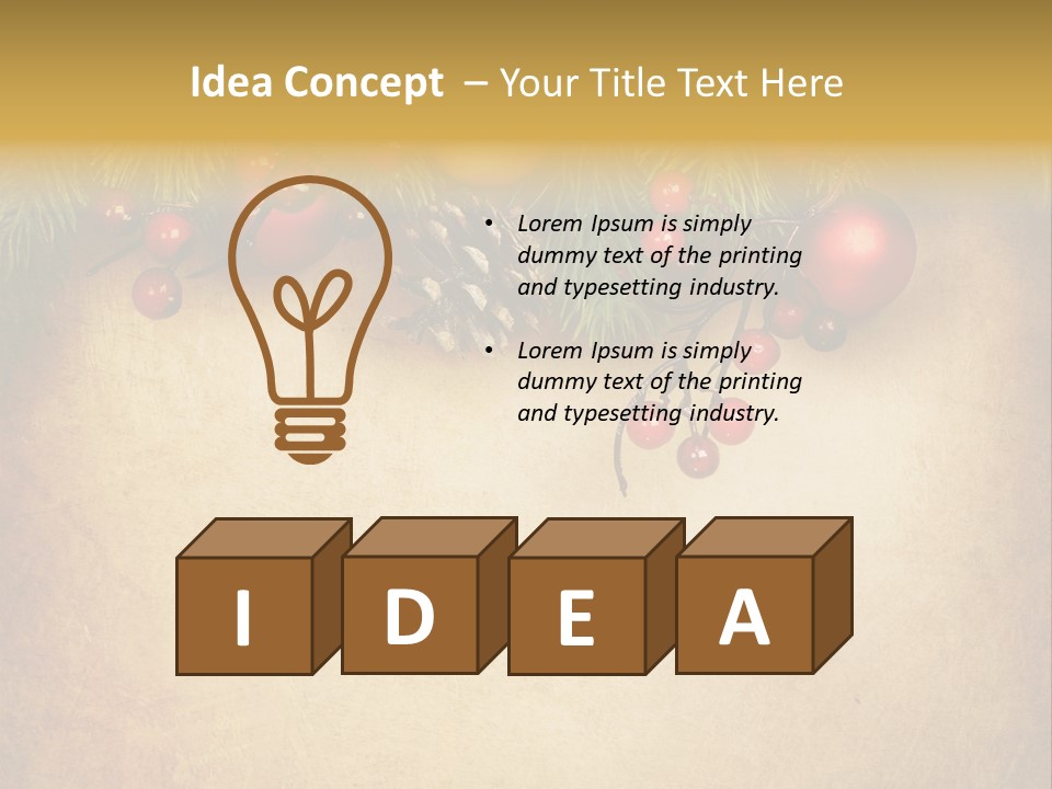 Christmas Vintage PowerPoint Template