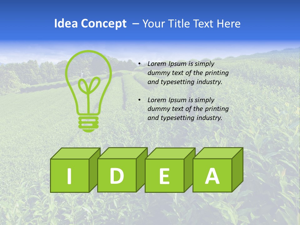 Tea Leaves PowerPoint Template