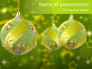 Color Snow Isolated PowerPoint Template