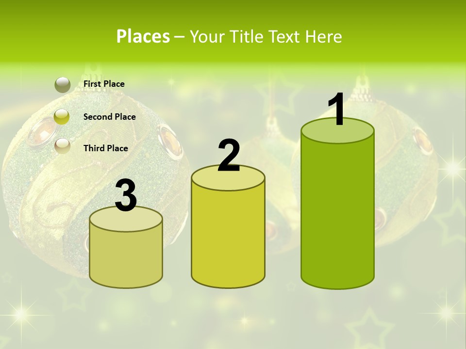 Color Snow Isolated PowerPoint Template