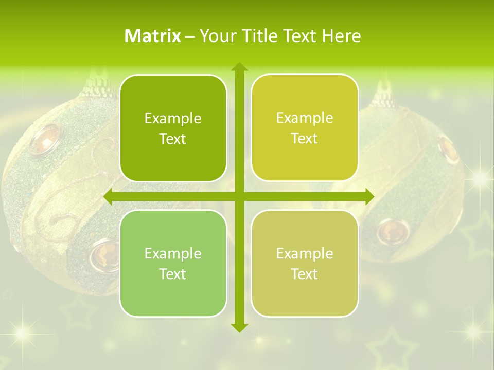 Color Snow Isolated PowerPoint Template