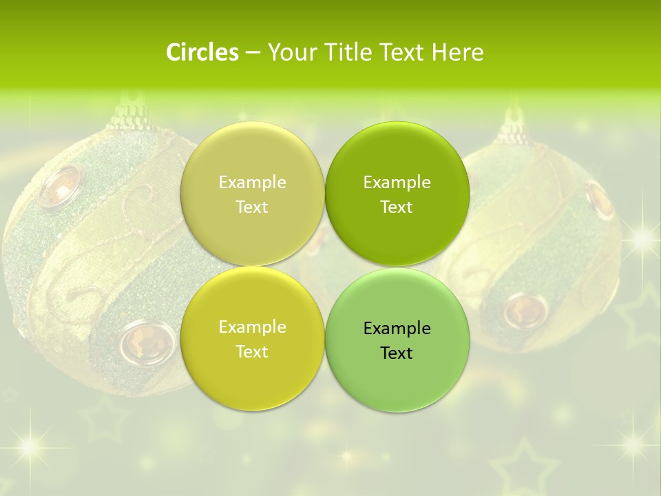 Color Snow Isolated PowerPoint Template