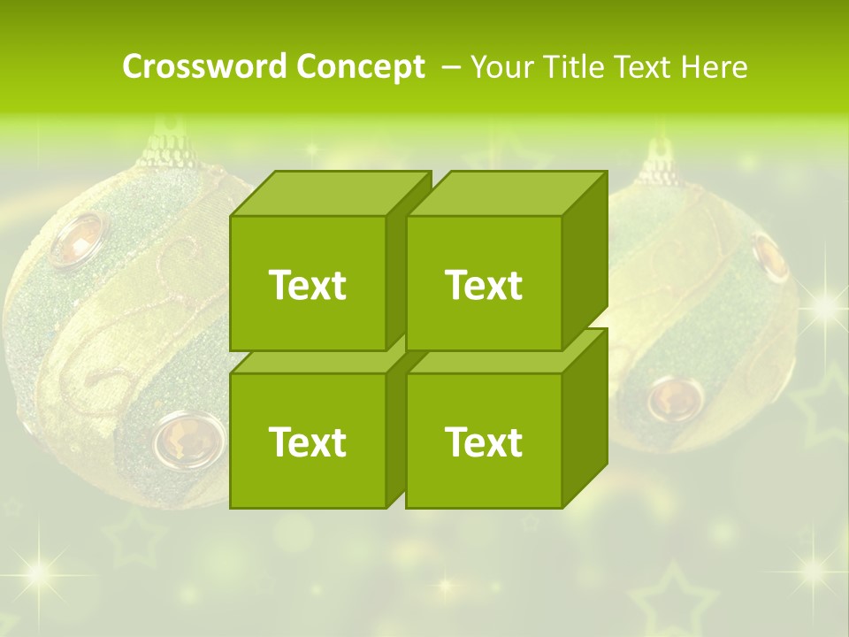 Color Snow Isolated PowerPoint Template