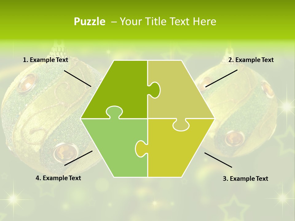 Color Snow Isolated PowerPoint Template