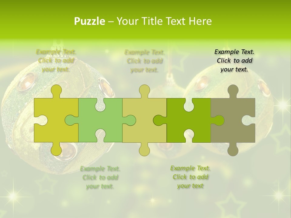 Color Snow Isolated PowerPoint Template