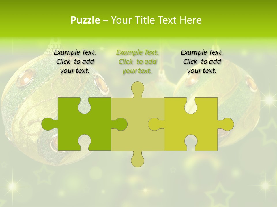 Color Snow Isolated PowerPoint Template