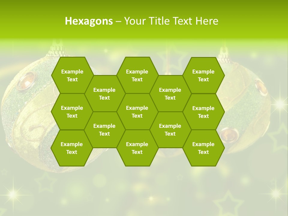 Color Snow Isolated PowerPoint Template