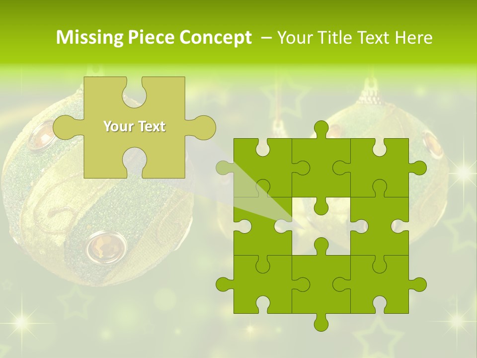 Color Snow Isolated PowerPoint Template