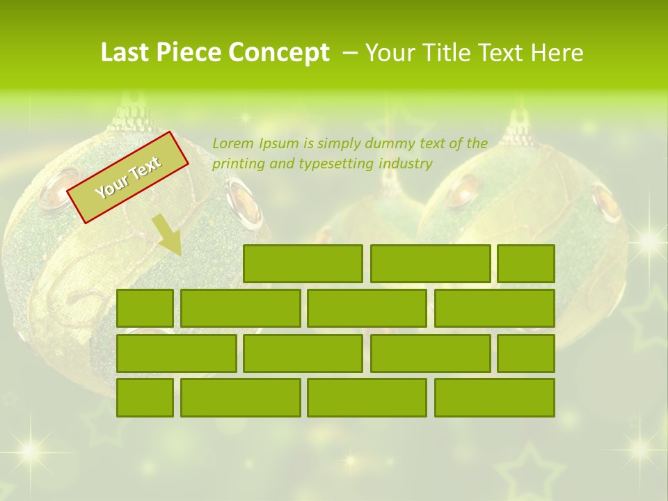 Color Snow Isolated PowerPoint Template