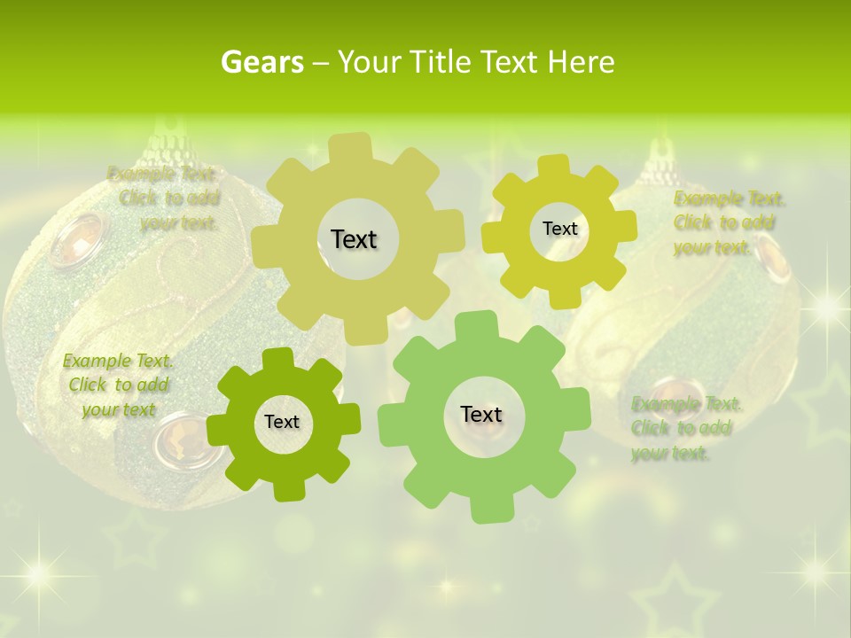 Color Snow Isolated PowerPoint Template