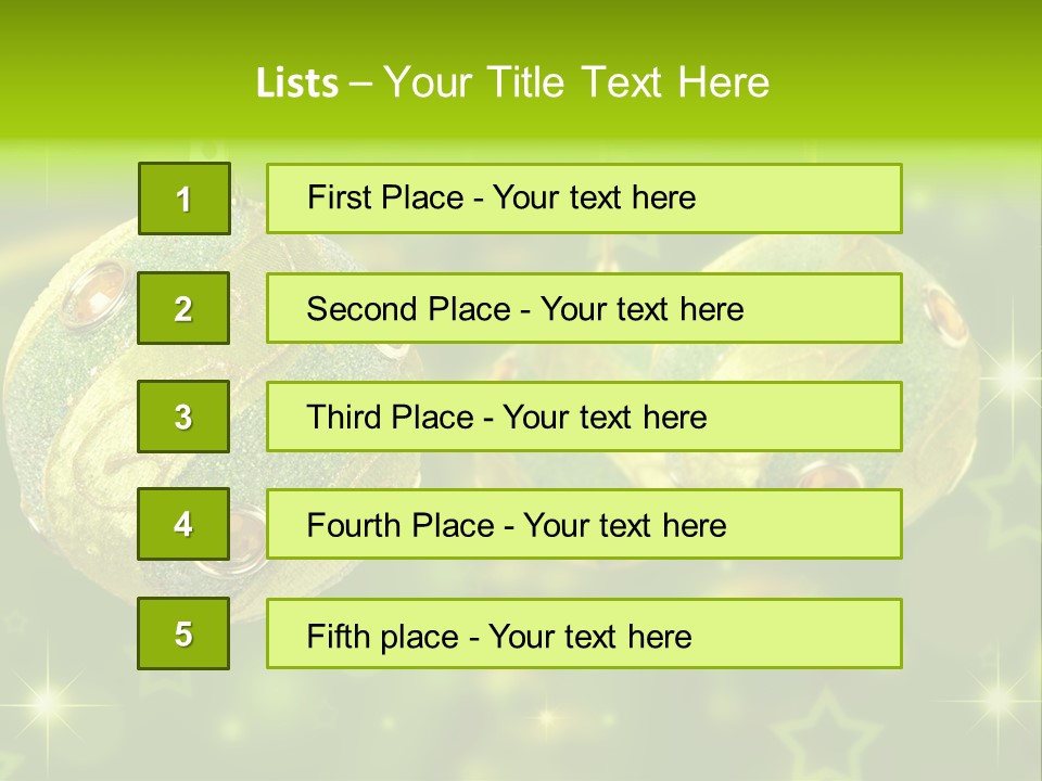 Color Snow Isolated PowerPoint Template