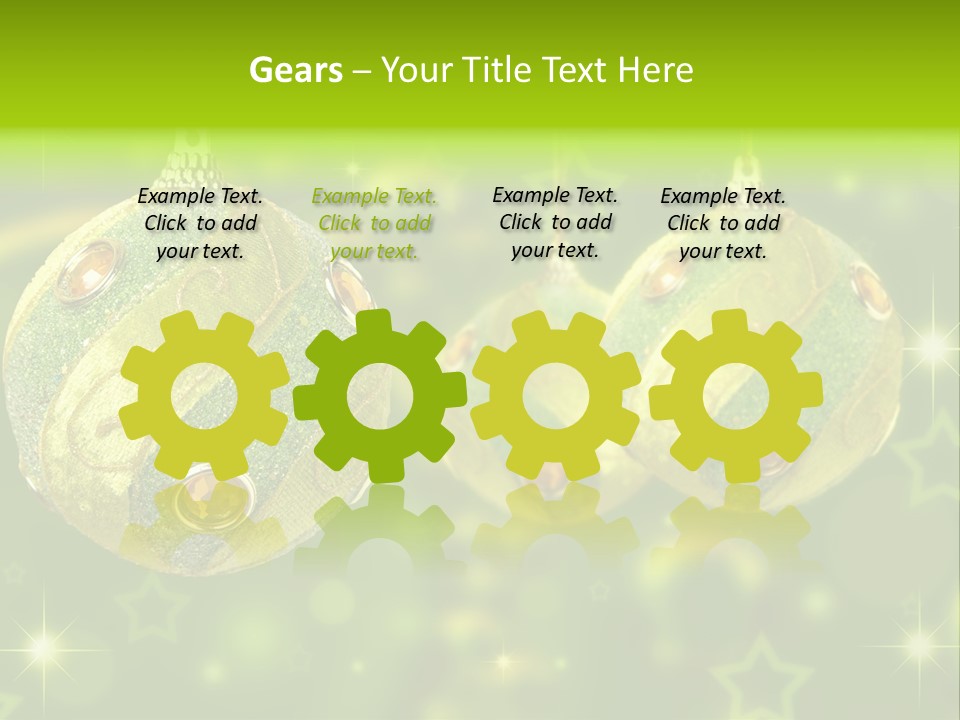 Color Snow Isolated PowerPoint Template