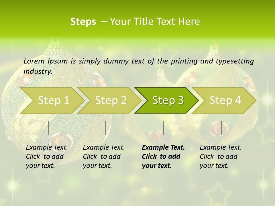 Color Snow Isolated PowerPoint Template
