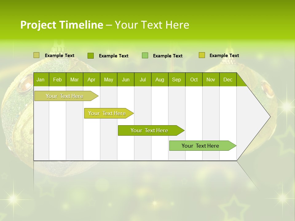 Color Snow Isolated PowerPoint Template