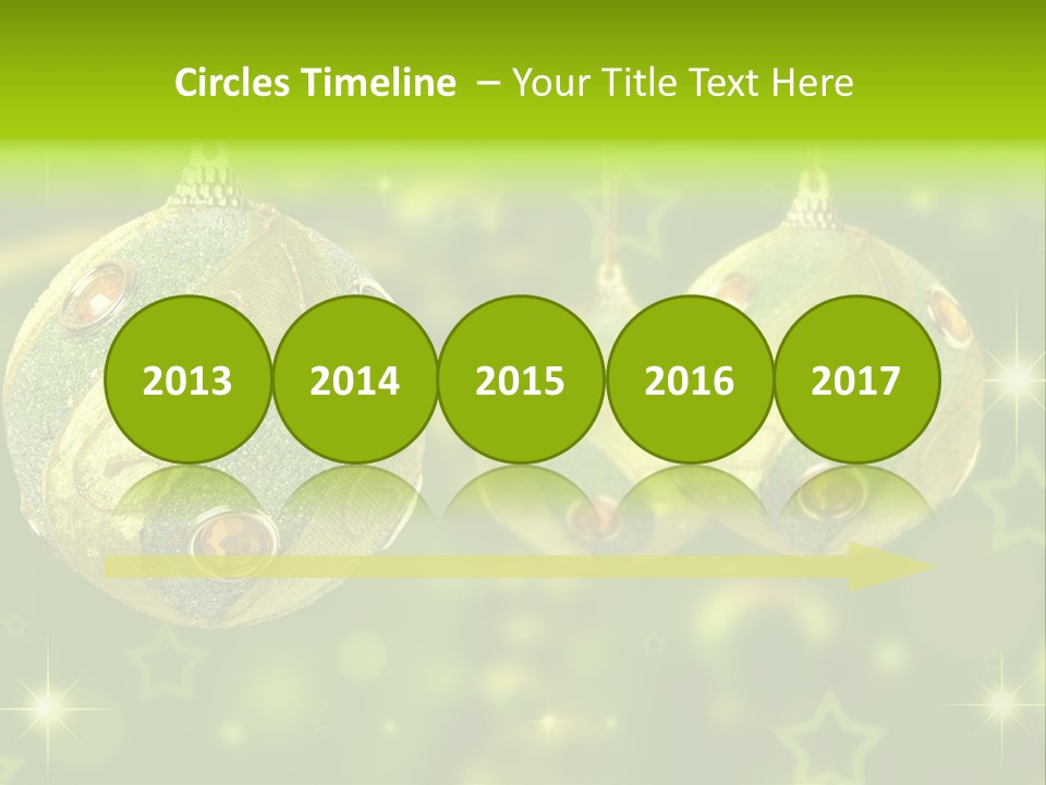 Color Snow Isolated PowerPoint Template