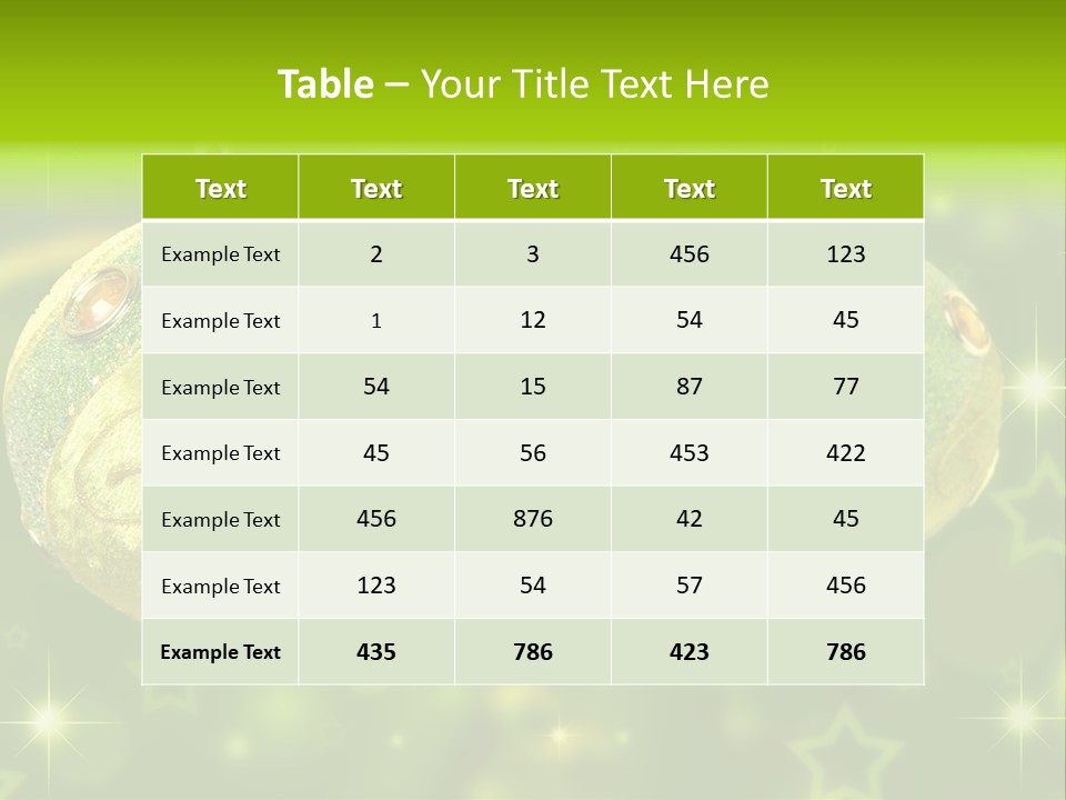 Color Snow Isolated PowerPoint Template