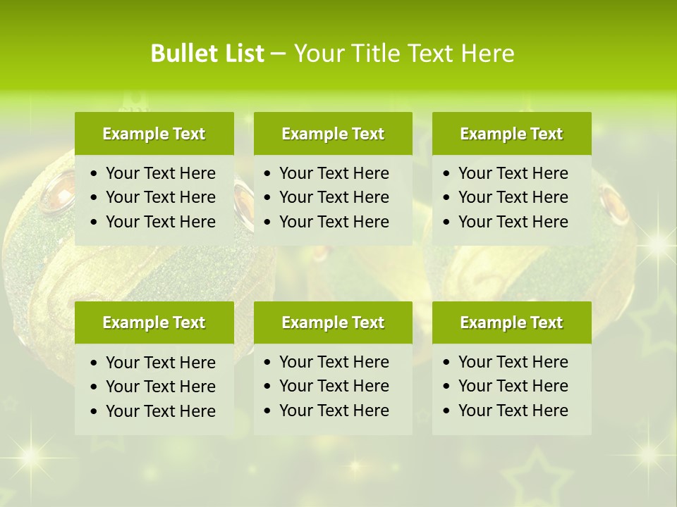 Color Snow Isolated PowerPoint Template