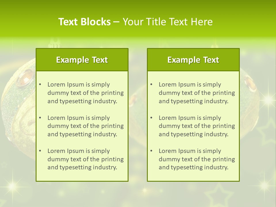 Color Snow Isolated PowerPoint Template