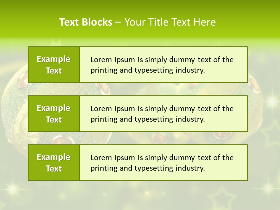 Color Snow Isolated PowerPoint Template