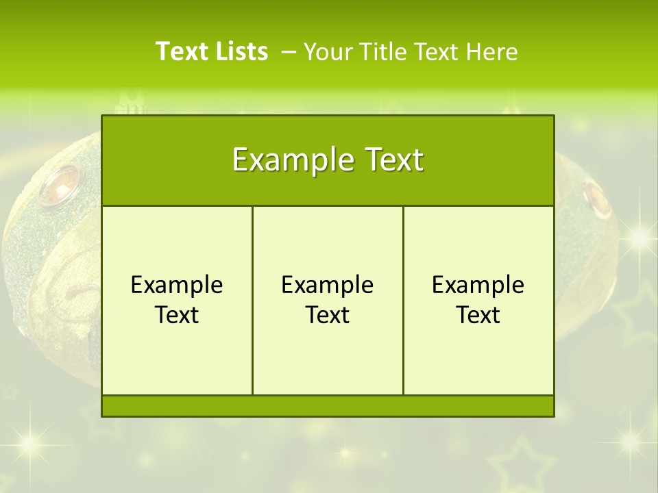 Color Snow Isolated PowerPoint Template