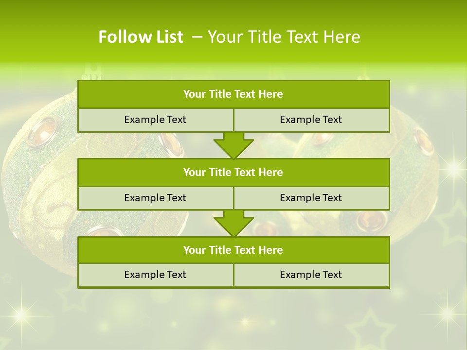 Color Snow Isolated PowerPoint Template