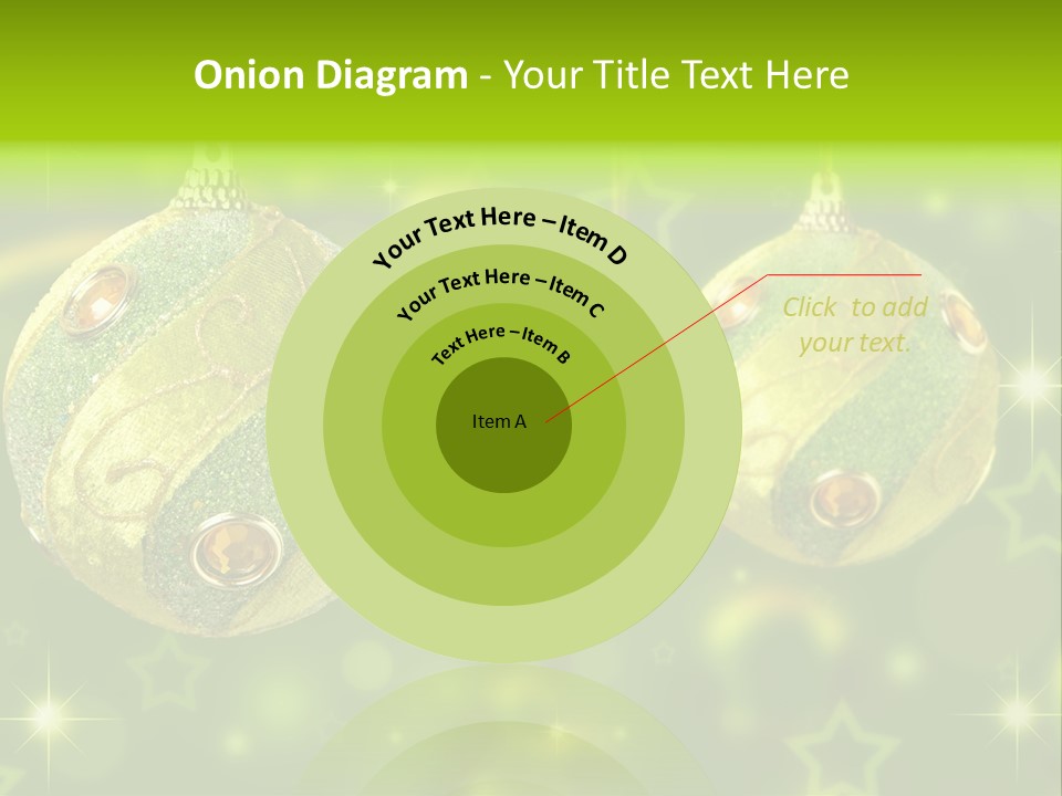 Color Snow Isolated PowerPoint Template