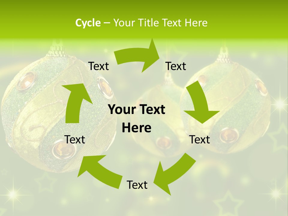 Color Snow Isolated PowerPoint Template