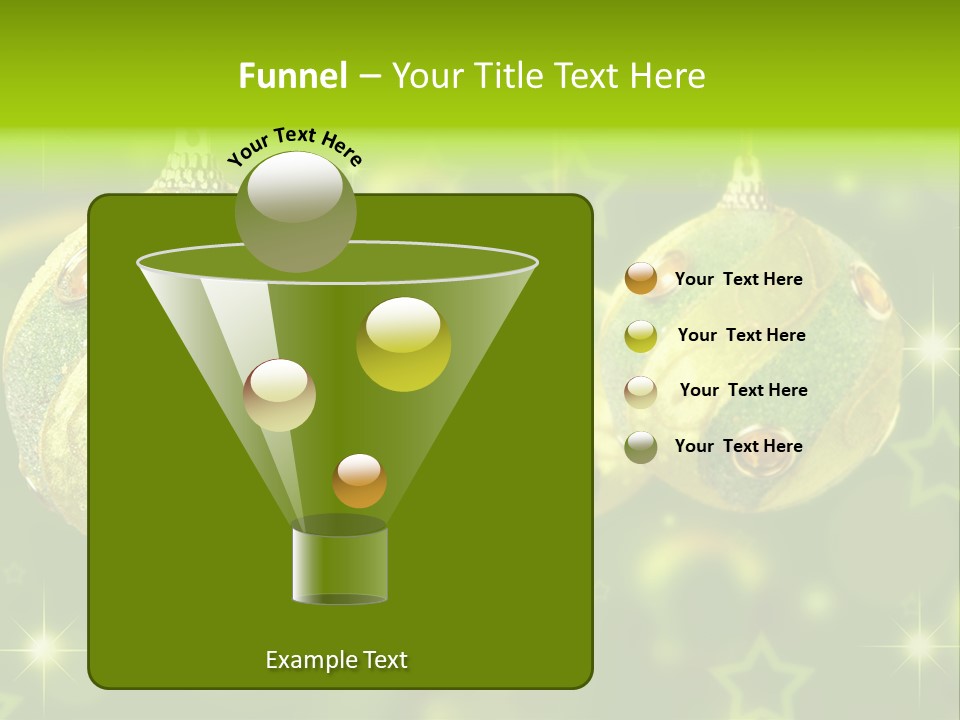 Color Snow Isolated PowerPoint Template