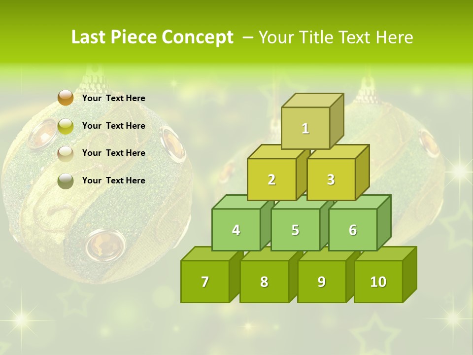 Color Snow Isolated PowerPoint Template