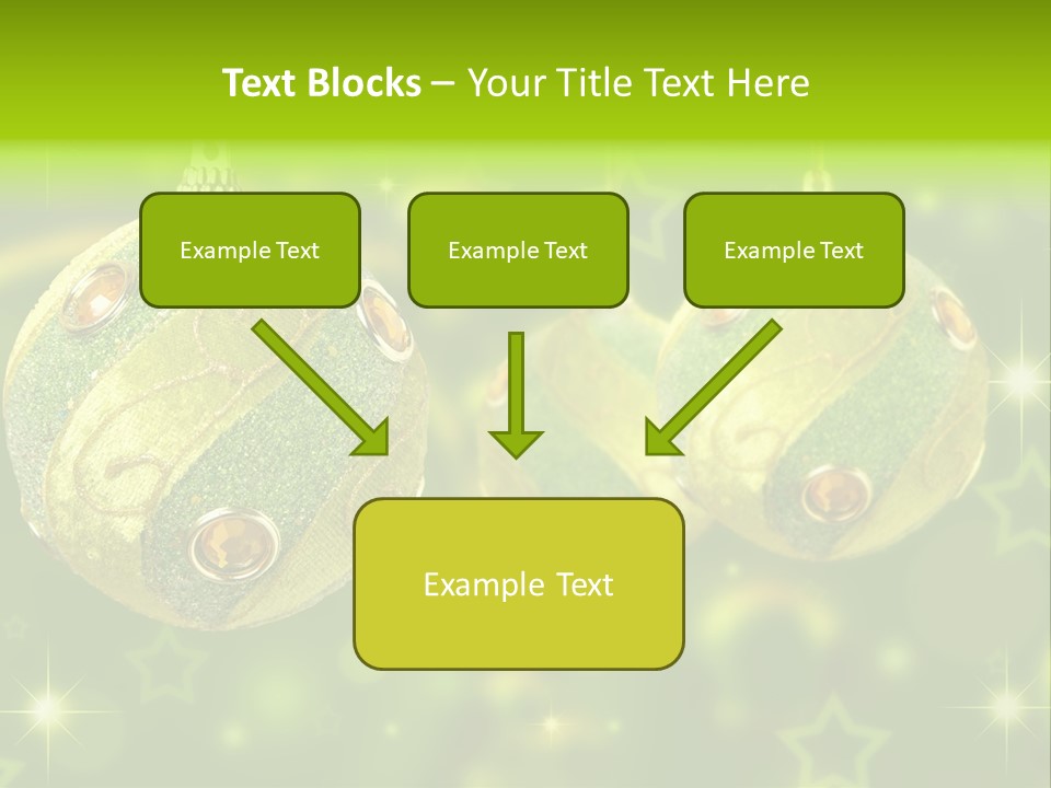 Color Snow Isolated PowerPoint Template