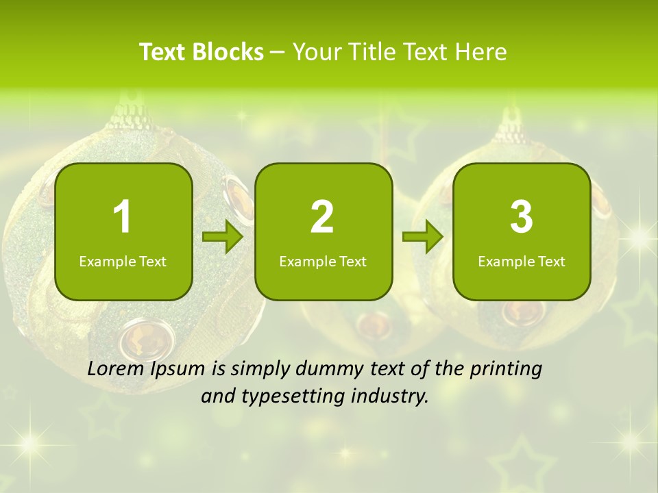 Color Snow Isolated PowerPoint Template