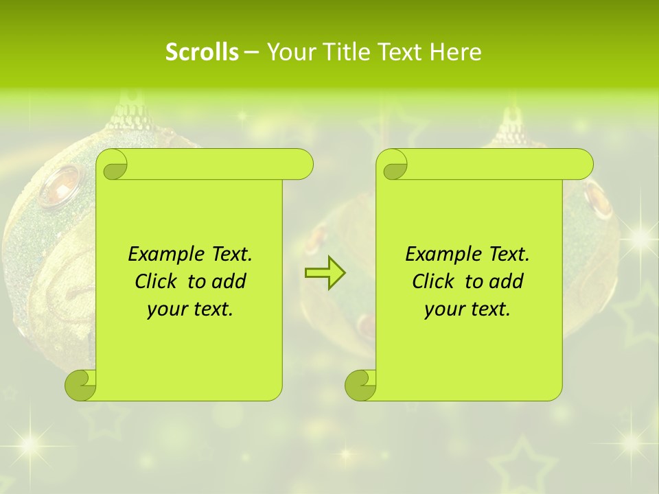 Color Snow Isolated PowerPoint Template