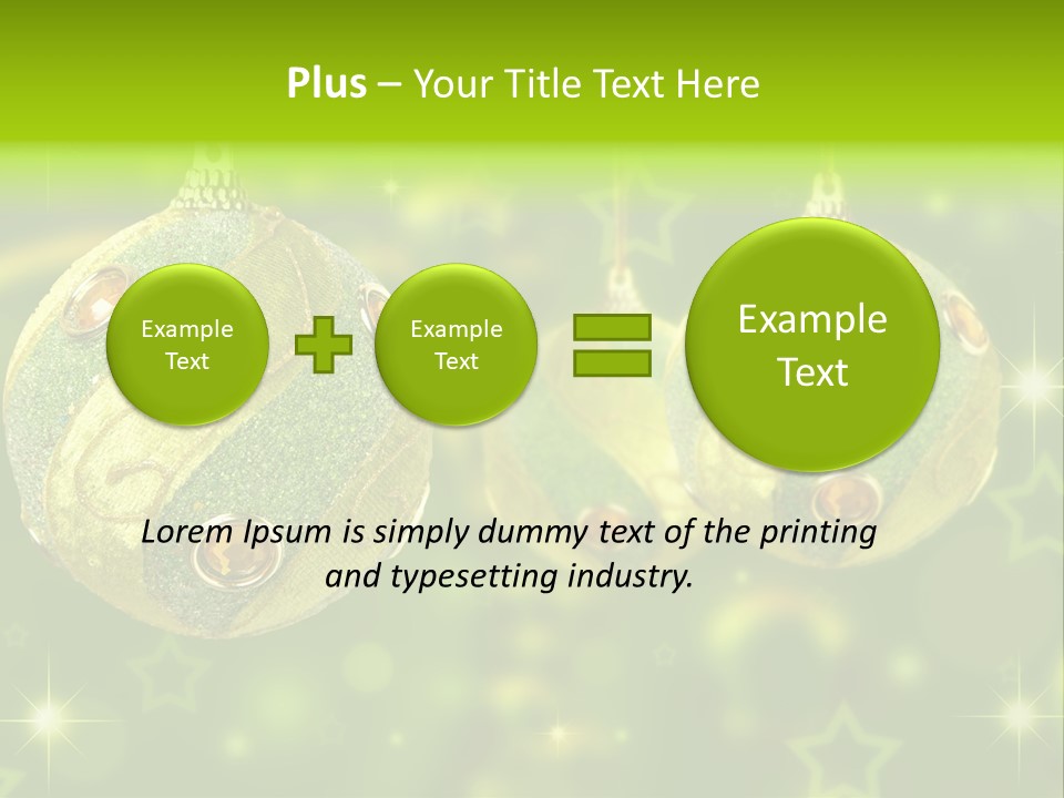Color Snow Isolated PowerPoint Template