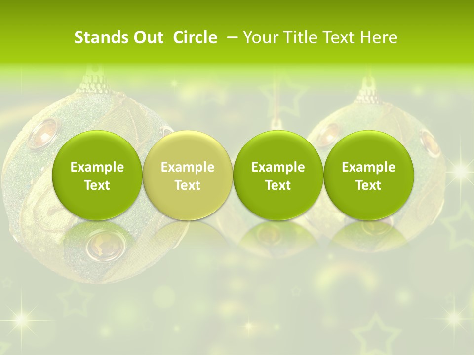 Color Snow Isolated PowerPoint Template