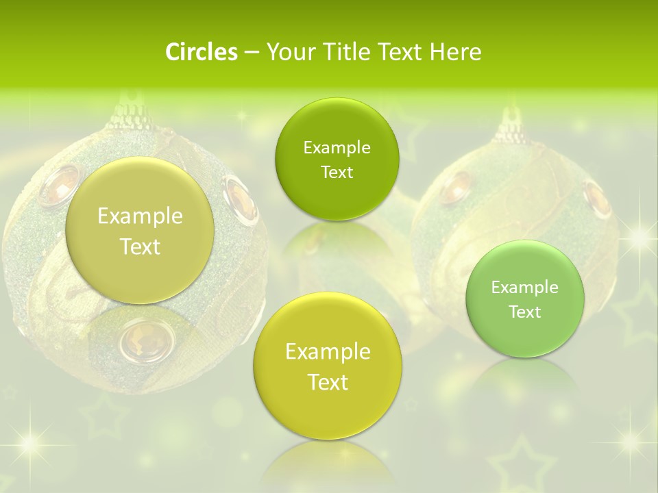 Color Snow Isolated PowerPoint Template