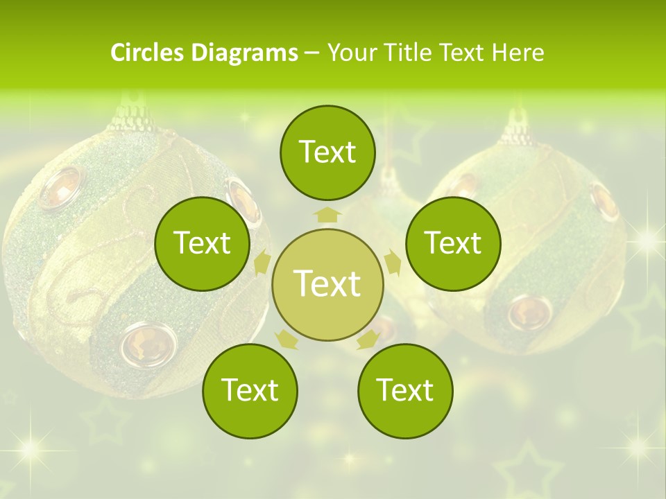 Color Snow Isolated PowerPoint Template