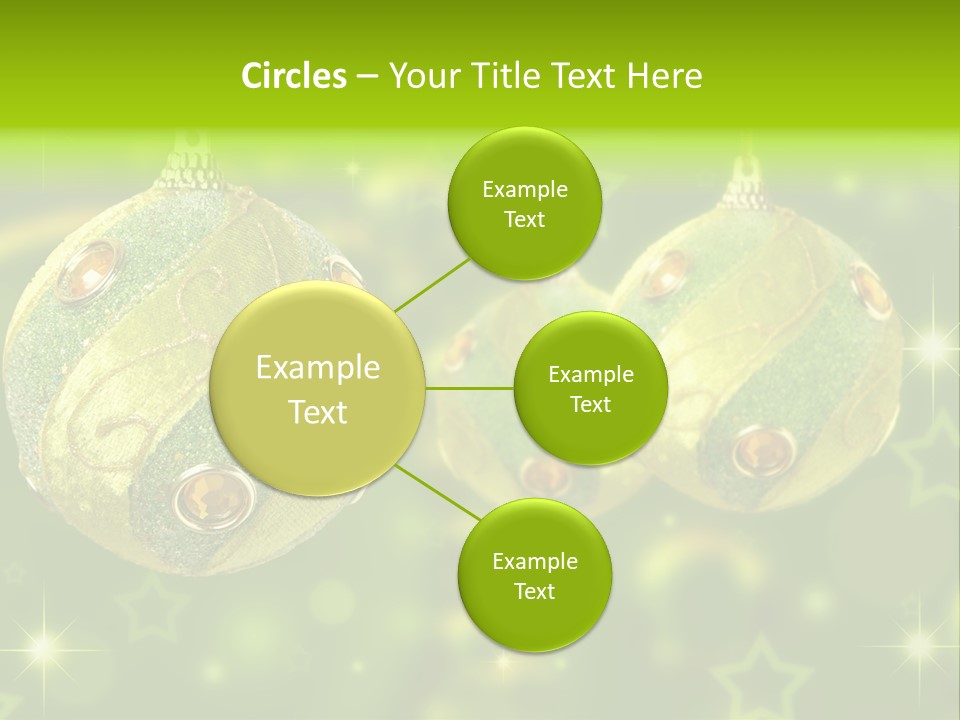 Color Snow Isolated PowerPoint Template