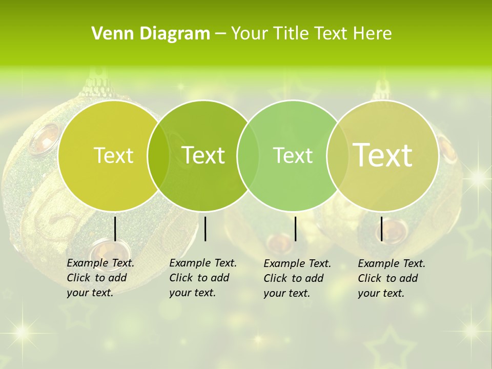 Color Snow Isolated PowerPoint Template